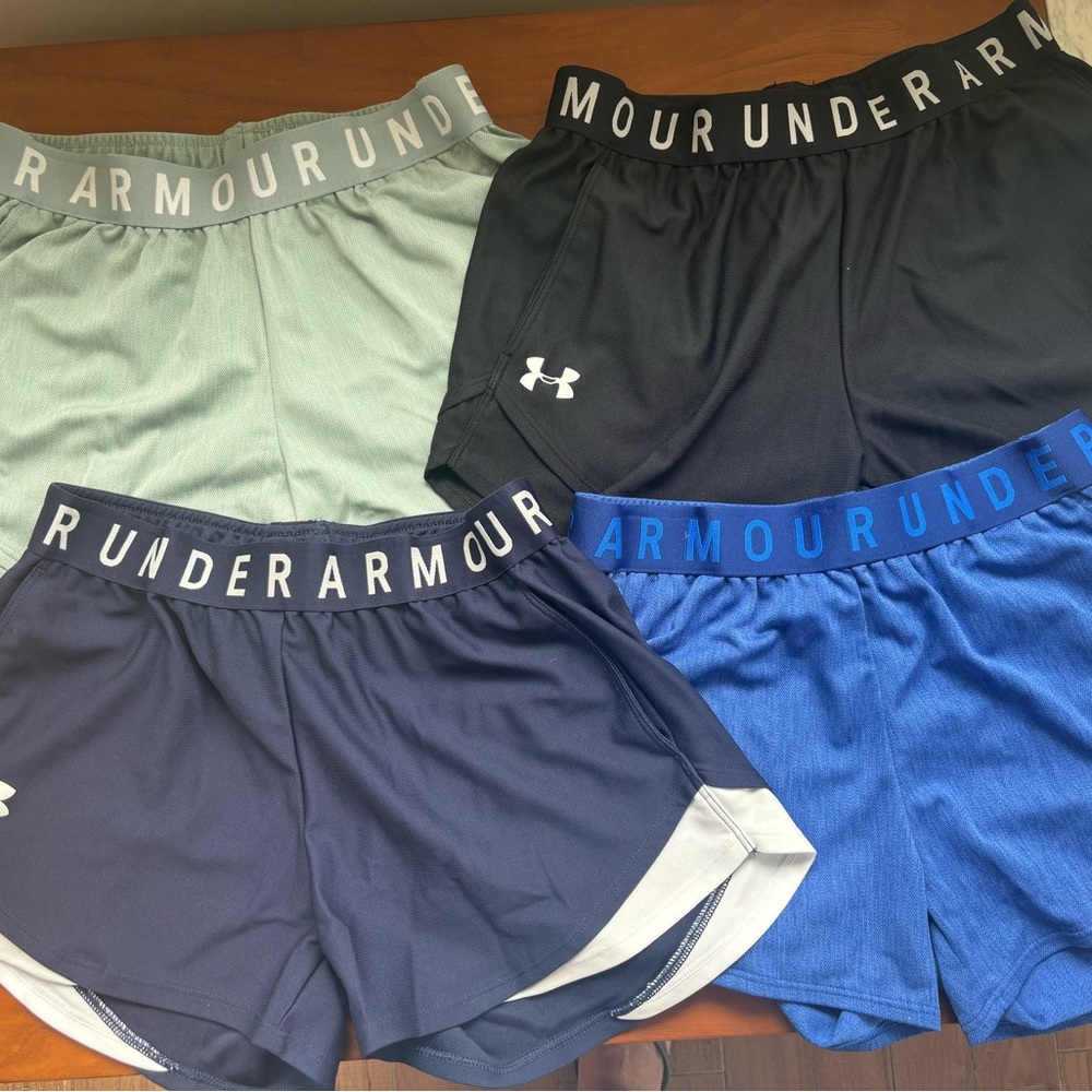 Under Armour Women’s Athletic Shorts Bundle of 4, Size XS Like New